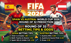 Spain vs Austria Prediction: World Cup 2026 Round of 32 Betting Tips & Odds