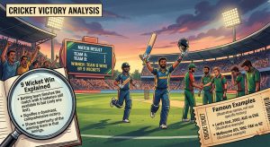 9 Wicket Win in Cricket: Meaning, Rules, and Famous Examples